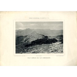 Wschodnie Karpaty. Mały Gorgan na tle Doboszanki / "WSCHODNIE KARPATY. MAŁY GORGAN NA TLE DOBOSZANKI."