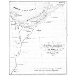 [1] "NOWE UJŚCIE WISŁY od 1. Lutego 1840 r." [2] "Widok nowego ujścia Wisły, z natury zdięty w chwili, gdy go kry lodu przerwał