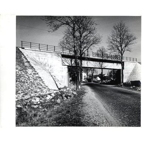 Wiadukt kolejowy w miejscowości Trachy na szlaku Goszyce - Leboszowice nad drogą wojewódzką 919