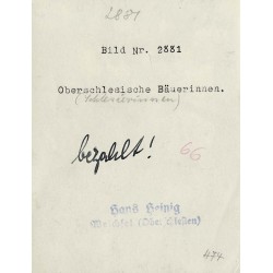 "Bild Nr 2881 Oberschlesische Bäuerinnen. (Schlesierinnen) [...]"