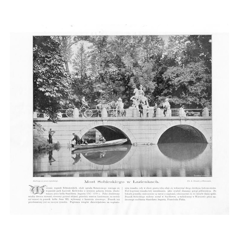 "Most Sobieskiego w Łazienkach."