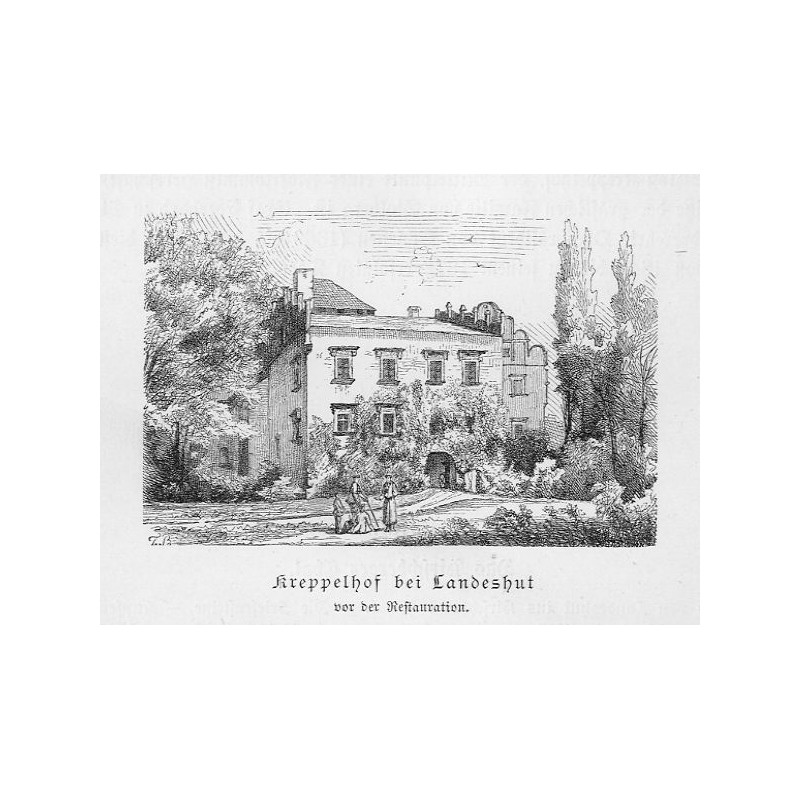 "Kreppelhof bei Landeshut vor der Restauration."