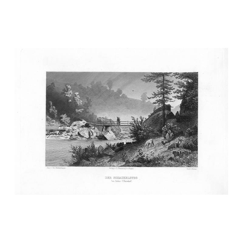 "DER SCHAUKELSTEG bei Bober-Ullersdorf."