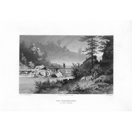 "DER SCHAUKELSTEG bei Bober-Ullersdorf."