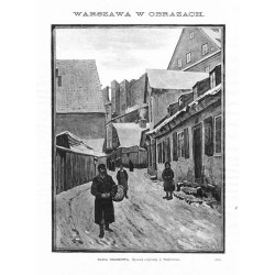 "ULICA BRZOZOWA. Rysunek oryginalny J. Pankiewicza. (1726)"