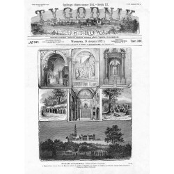 "Pamiątka z Częstochowy. Podług rysunków Głębockiego. 1) Kaplica Pana Jezusa Naz.-2) Drzwi z kościoła do kaplicy i zakrystyi.-3)