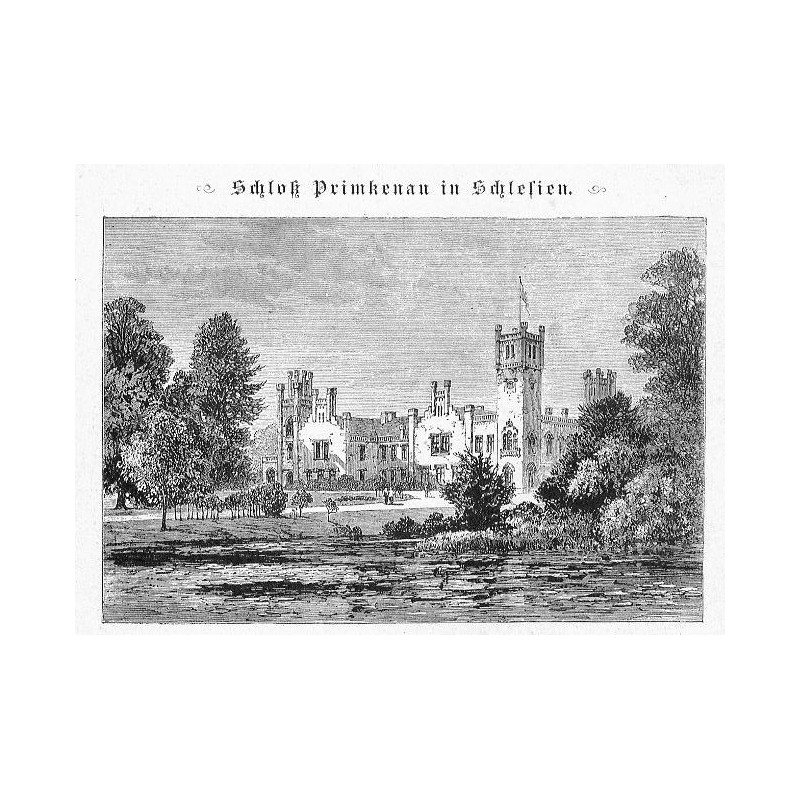 "Schloß Primkenau in Schlesien."