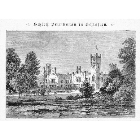 "Schloß Primkenau in Schlesien."