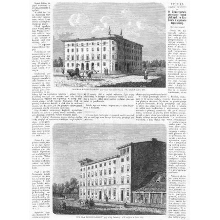 [1] "DOM DLA RZEMIEŚLNIKÓW przy ulicy Czerniakowskiéj. [...]" [2] "DOM DLA RZEMIEŚLNIKÓW przy ulicy Pańskiéj. [...]"