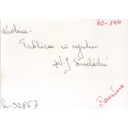 "Krobia. Tablica w rynku fot. J. Siudecki 60-144 k-32867 Barwne"