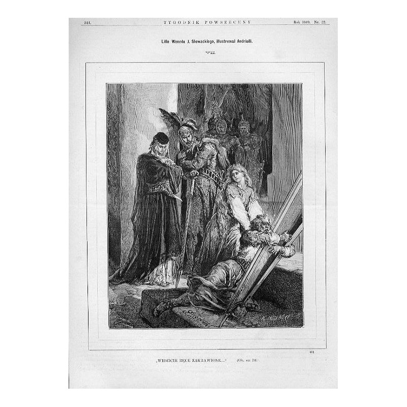 Lilla Weneda J. Słowackiego VII / ""WIDZICIE RĘCE ZAKRWAWIONE..." [...] 492"