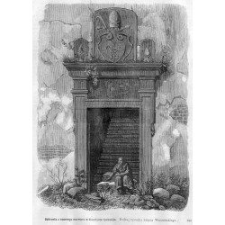 "Oddrzwia z czarnego marmuru w klasztorze tynieckim. Podług rysunku księcia Woronieckiego. 320"