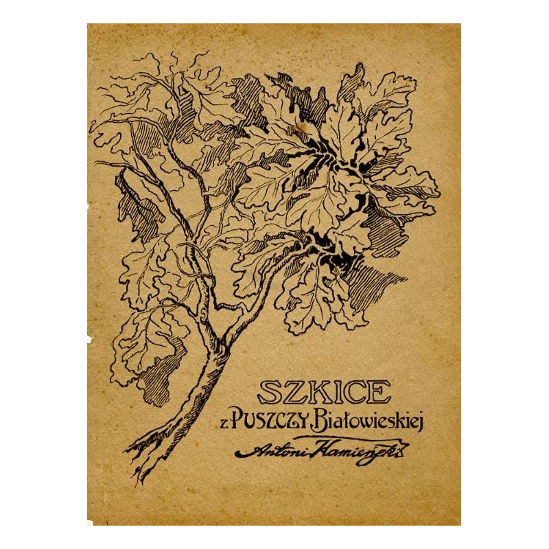"SZKICE z Puszczy Białowieskiej Antoni Kamieński" (tylko okładka albumu)