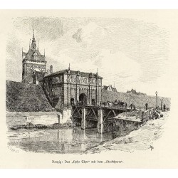 [1] "Danzig: Das "Hohe Thor" mit dem "Stockthurm"." [2] "Danzig: Das Krahnthor."