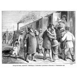 "Pociąg tak zwany "mężowski", odjeżdżający z Ciechocinka z powrotem do Warszawy w Poniedziałek rano. (6320)"