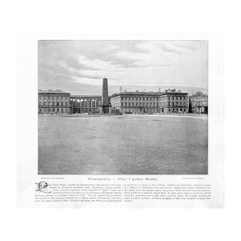 "Warszawa. - Plac i pałac Saski."