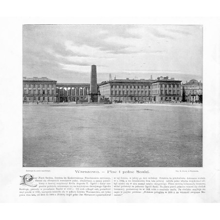 "Warszawa. - Plac i pałac Saski."