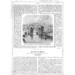 "Ein deutscher Trollhätta-Canal." [1] "Nr. I. Uebergang vom Canal zur Schiffwagenbahn bei Buchwalde." [2] "Nr. II. Die Seilsche