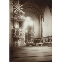 "Pl. 887 Greifenberg i/Pom. Inneres der Kirche"