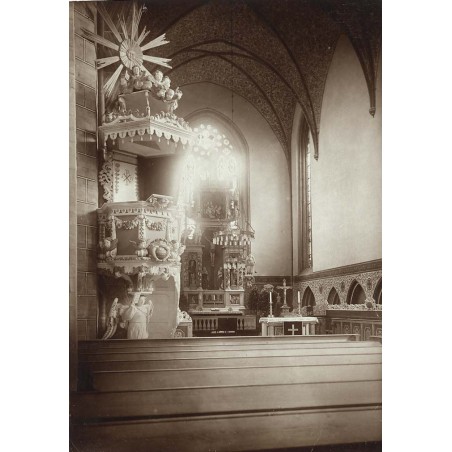 "Pl. 887 Greifenberg i/Pom. Inneres der Kirche"