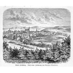 "Stadt Hirschberg. Nach einer Zeichnung von Gustav Täubert."