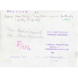 "Gorgany: Gropa (1763 m) i Durny (1709 m) w paśmie Bratkowskiej z przełęczy Pantyrskiej [...] Fot. Mgr. Tadeusz Dohnalik Lwów Si