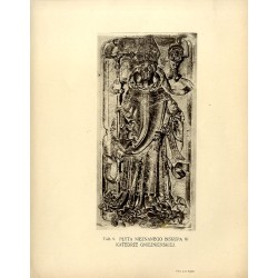 Płyta nieznanego biskupa w katedry gnieźnieńskiej." / "TAB. V. PŁYTA NIEZNANEGO BISKUPA W KATEDRY GNIEŹNIEŃSKIEJ."