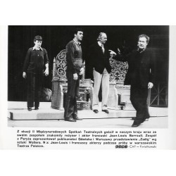 "Z okazji II Międzynarodowych Spotkań Teatralnych gościł w naszym kraju wraz ze swoim zespołem znakomity reżyser i aktor francus