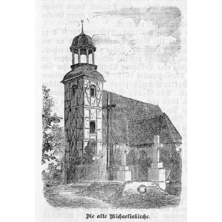 "Die alte Michaeliskirche." / Kościół św. Michała Archanioła na Ołbinie