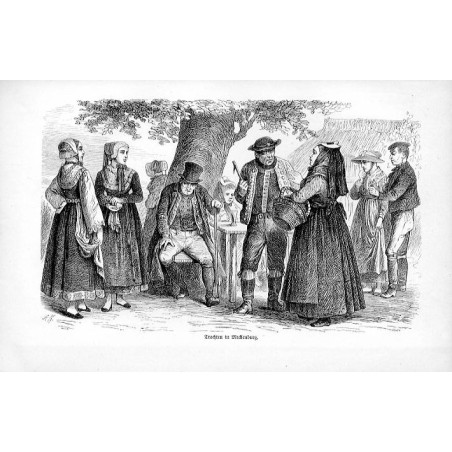 "Trachten in Mecklenburg."