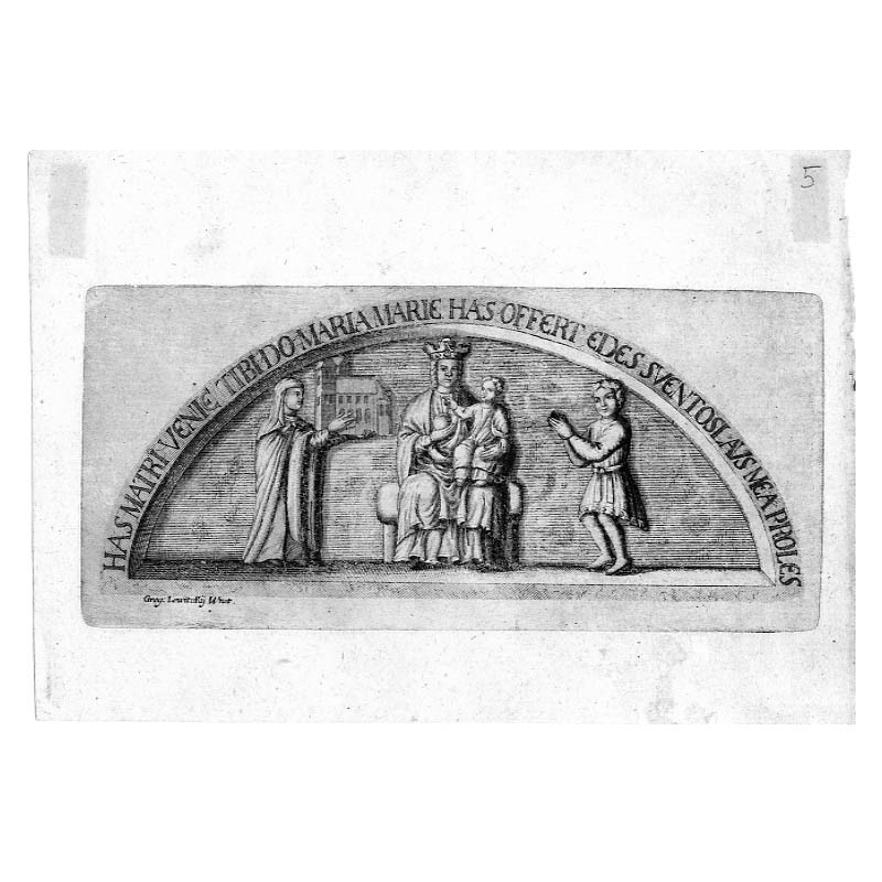 "HAS MATRI VENIE TIBIDO MARIA MARIE HAS OFFERT EDES SVENTOSLAVS MEA PROLES"