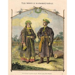 "Pan młody i panna młoda. Rysował z natury Karol Młodnicki. 263"