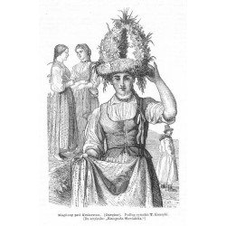 "Mogilany pod Krakowem. (Okrężne). Podług rysunku T. Konopki. (Do artykułu "Etnografia Słowiańska".)"