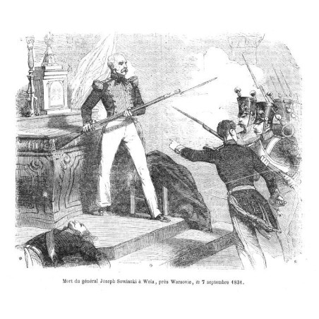 "Mort du général Joseph Sowinski à Wola, prés Warsovie, le 7 septembre 1831."