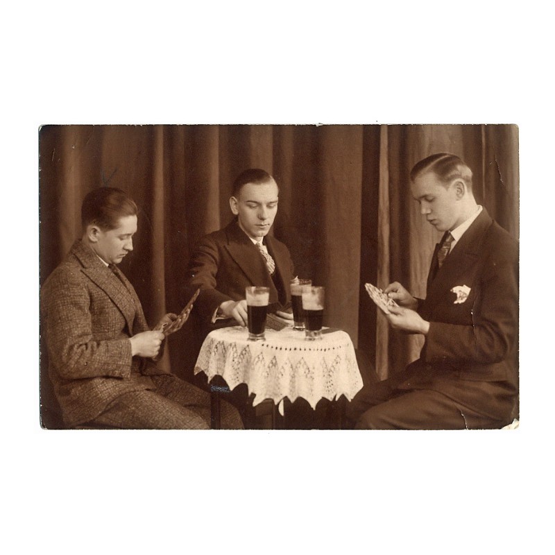 Gra w skata przy piwie