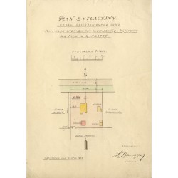 Zestaw 4 planów lokalu Powiatowej Kasy Chorych Powiatu Kozienieckiego w Zagożdżonie z 1931