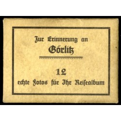 "Zur Erinnerung an Görlitz. 12 echte Fotos für Reisealbum 1. Hindenburgplatz 2. Viadukt über die Neisse. 3. Neisse mit Ruhmesha