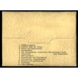 "Zur Erinnerung an Görlitz. 12 echte Fotos für Reisealbum 1. Hindenburgplatz 2. Viadukt über die Neisse. 3. Neisse mit Ruhmesha