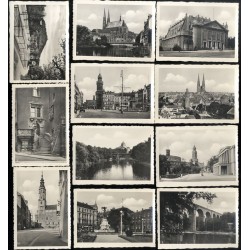 "Zur Erinnerung an Görlitz. 12 echte Fotos für Reisealbum 1. Hindenburgplatz 2. Viadukt über die Neisse. 3. Neisse mit Ruhmesha
