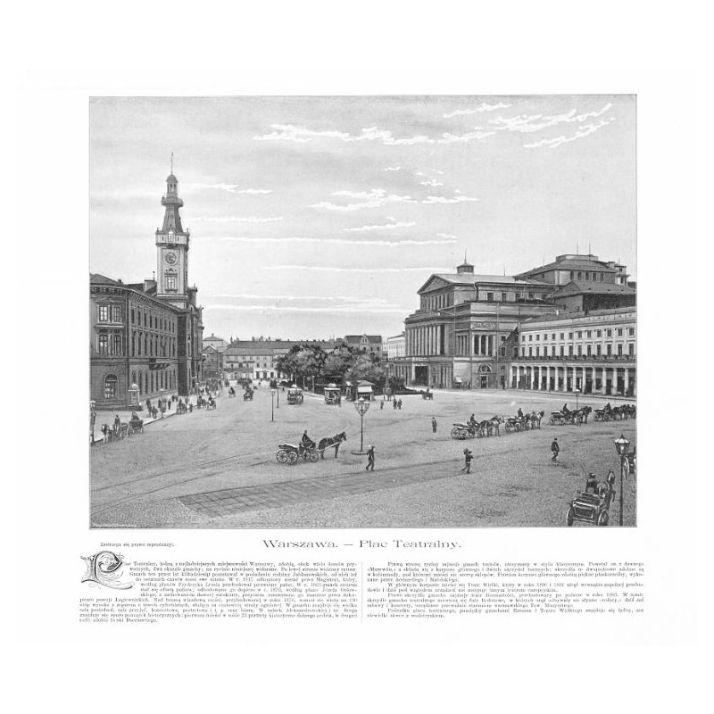 "Warszawa. - Plac Teatralny."