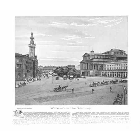 "Warszawa. - Plac Teatralny."