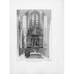 "Hauptaltar und Sacramentshaus im Dom zu Leutschau."