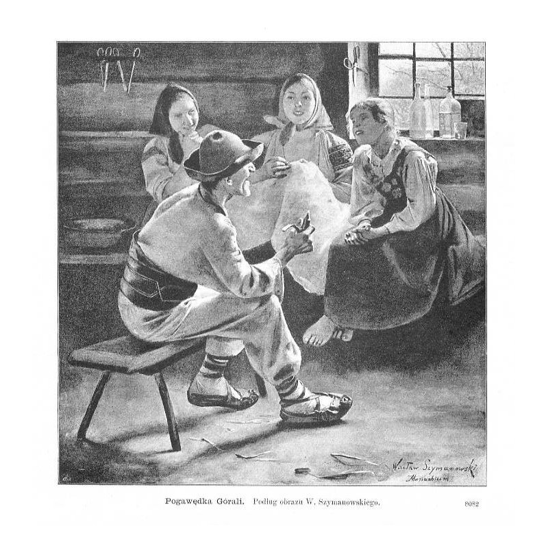 "Pogawędka Górali. Podług obrazu W. Szymanowskiego. 8082"