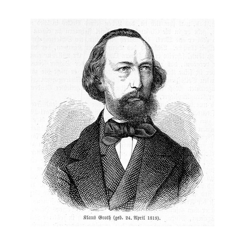 "Klaus Groth (geb. 24. April 1819)."