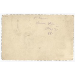 "Kl. VII - 1948/9 - Szkoła Podstawowa - Katowice-Dąb" ("Własność Janina Kula. Klasa VII. [...]")