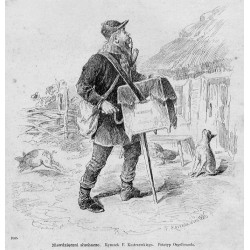 "Niewdzięczni słuchacze. Rysunek F. Kostrzewskiego. Fototyp Orgelbranda. 7065"