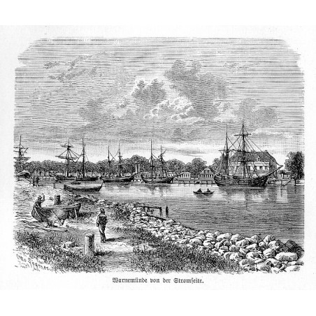 "Warnemünde von der Stromseite."