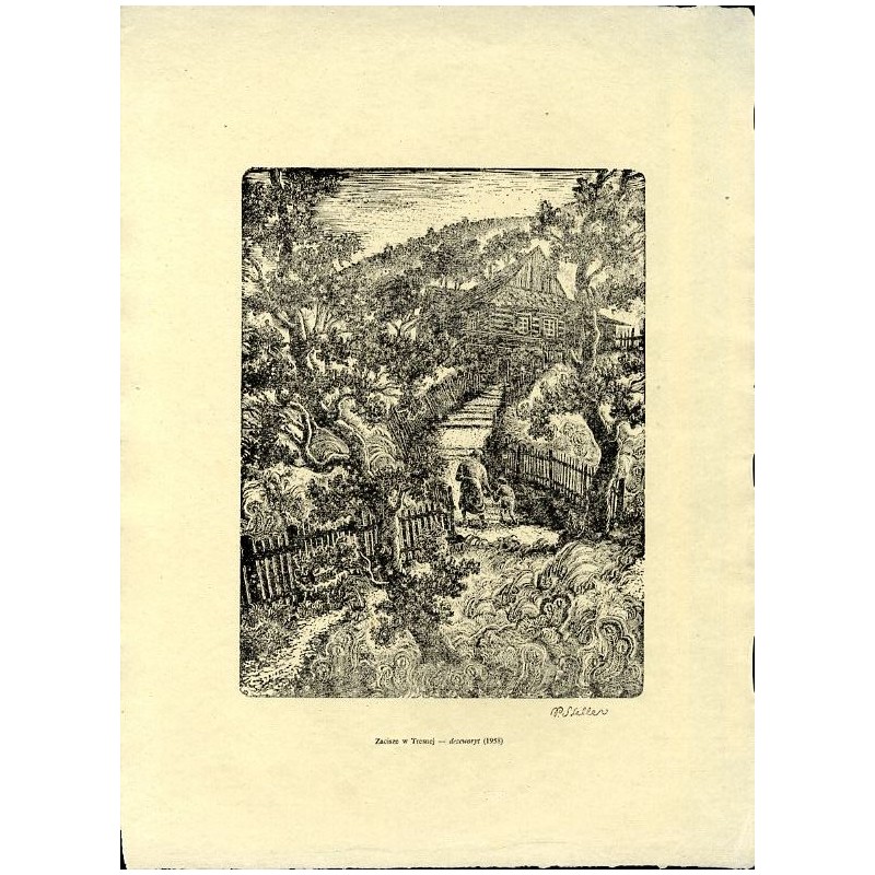 19 "Zacisze w Tresnej - drzeworyt (1958)"