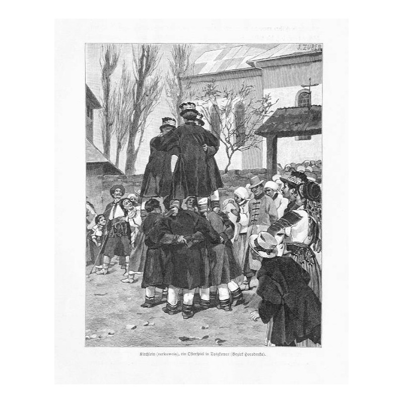 "Kirchlein (cerkowcia), ein Osterspiel in Tyszkowce (Bezirk Horodenka)."