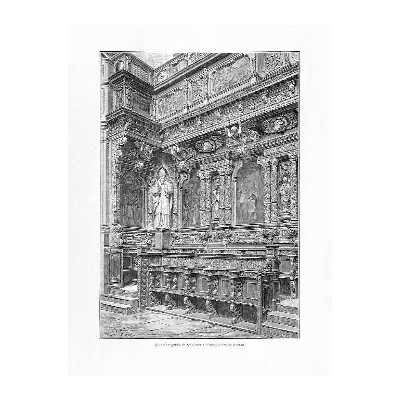 "Vom Chorgestühl in der Corpus DominiKirche in Krakau."